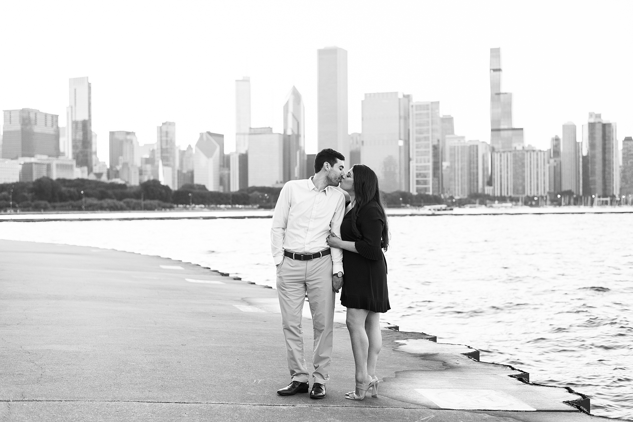 Chicago Museum Campus engagement photos in Chicago, Illinois with Chicago wedding and portrait photographer Kim Ritchie Photography.