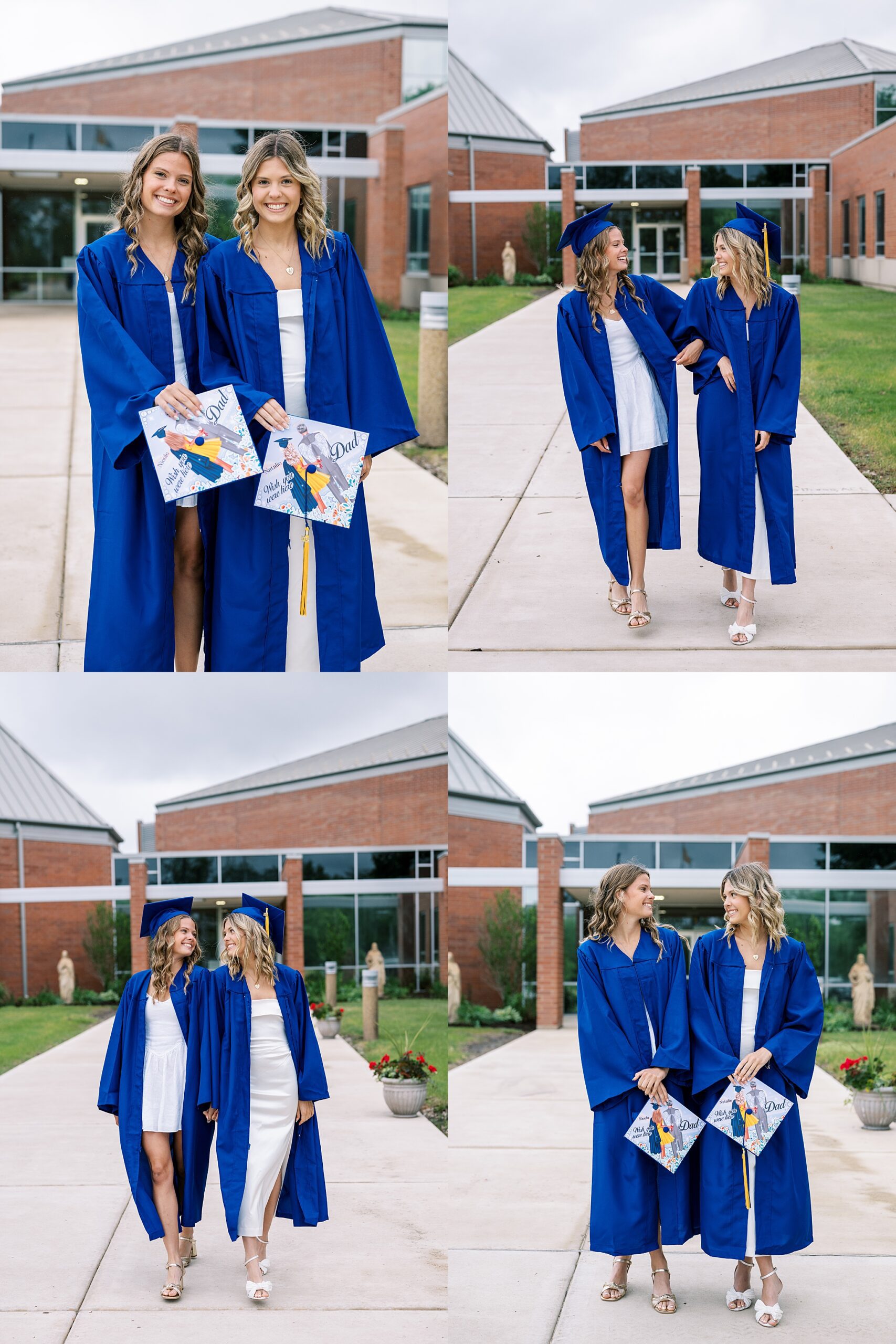 Aurora Central Catholic High School Graduation Photos | Chicago high school graduation cap & gown portraits with Chicago senior photographer Kim Ritchie Photography.