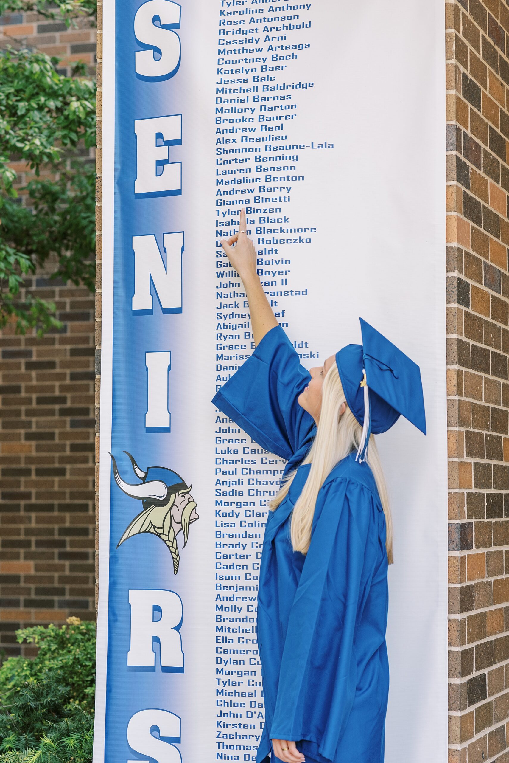 Geneva High School Cap & Gown Photos | Chicago high school graduation cap & gown portraits with Chicago senior photographer Kim Ritchie Photography.