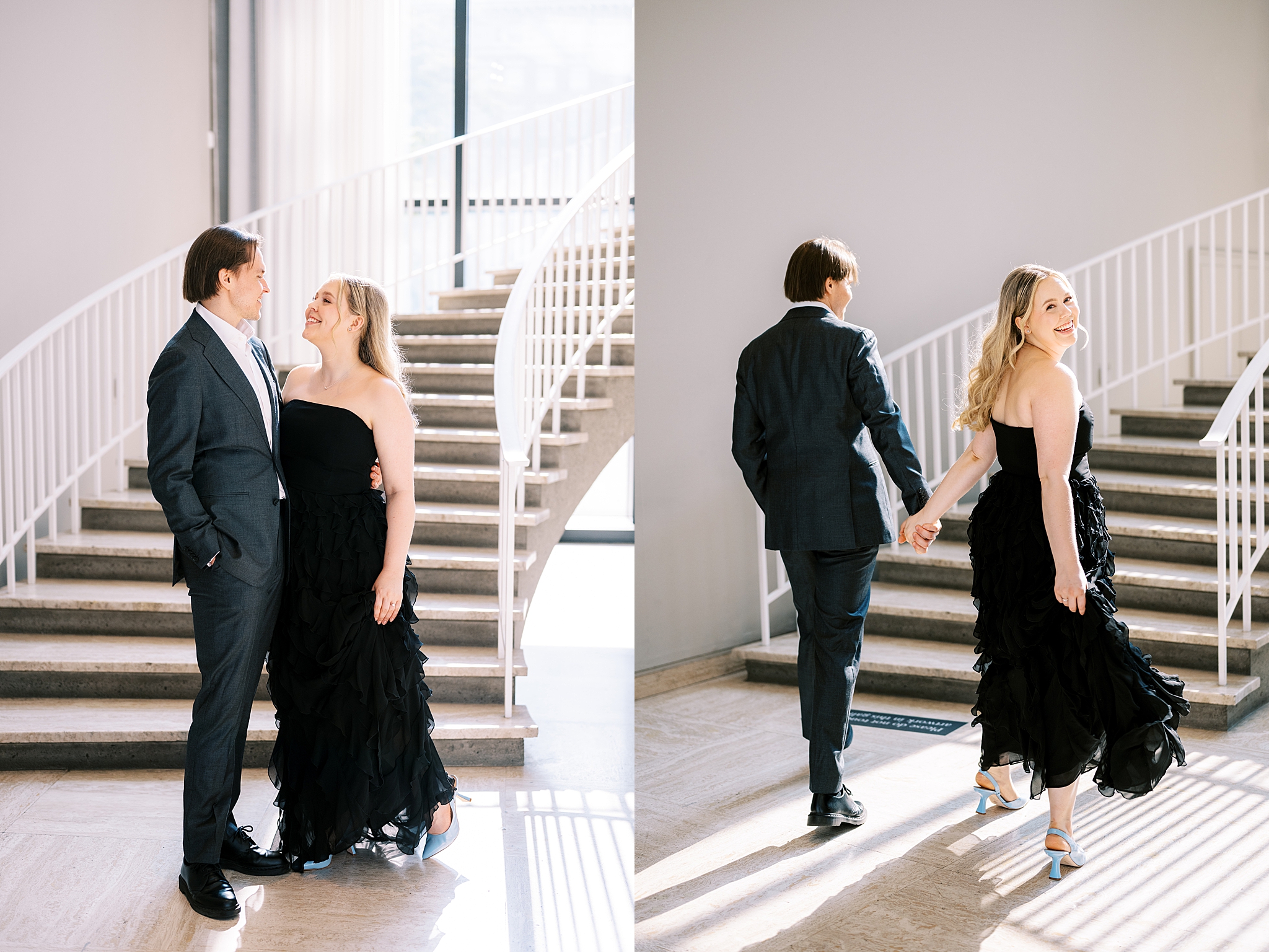 Summer engagement photos at The Art Institute in Chicago with Chicago wedding photographer Kim Ritchie Photography.