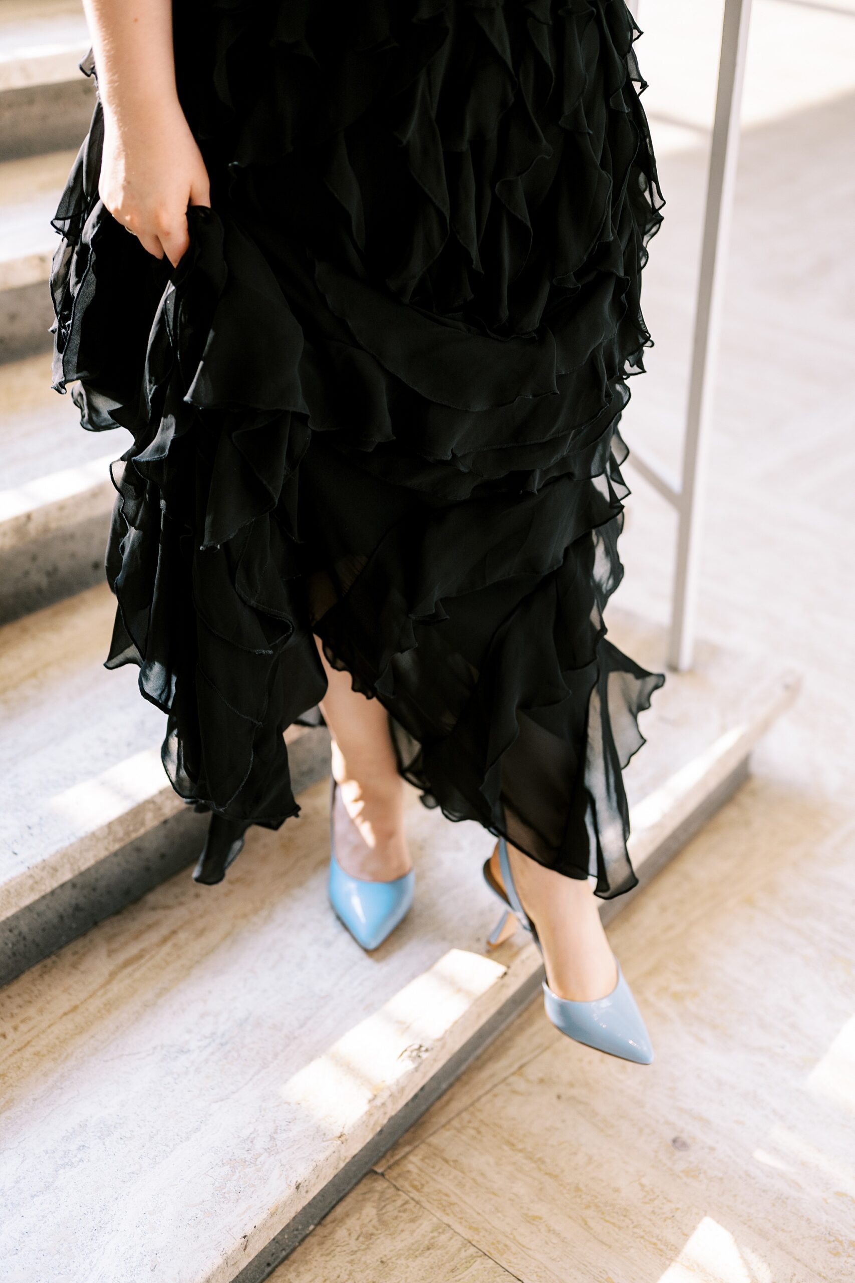 Summer engagement photos at The Art Institute in Chicago with Chicago wedding photographer Kim Ritchie Photography.