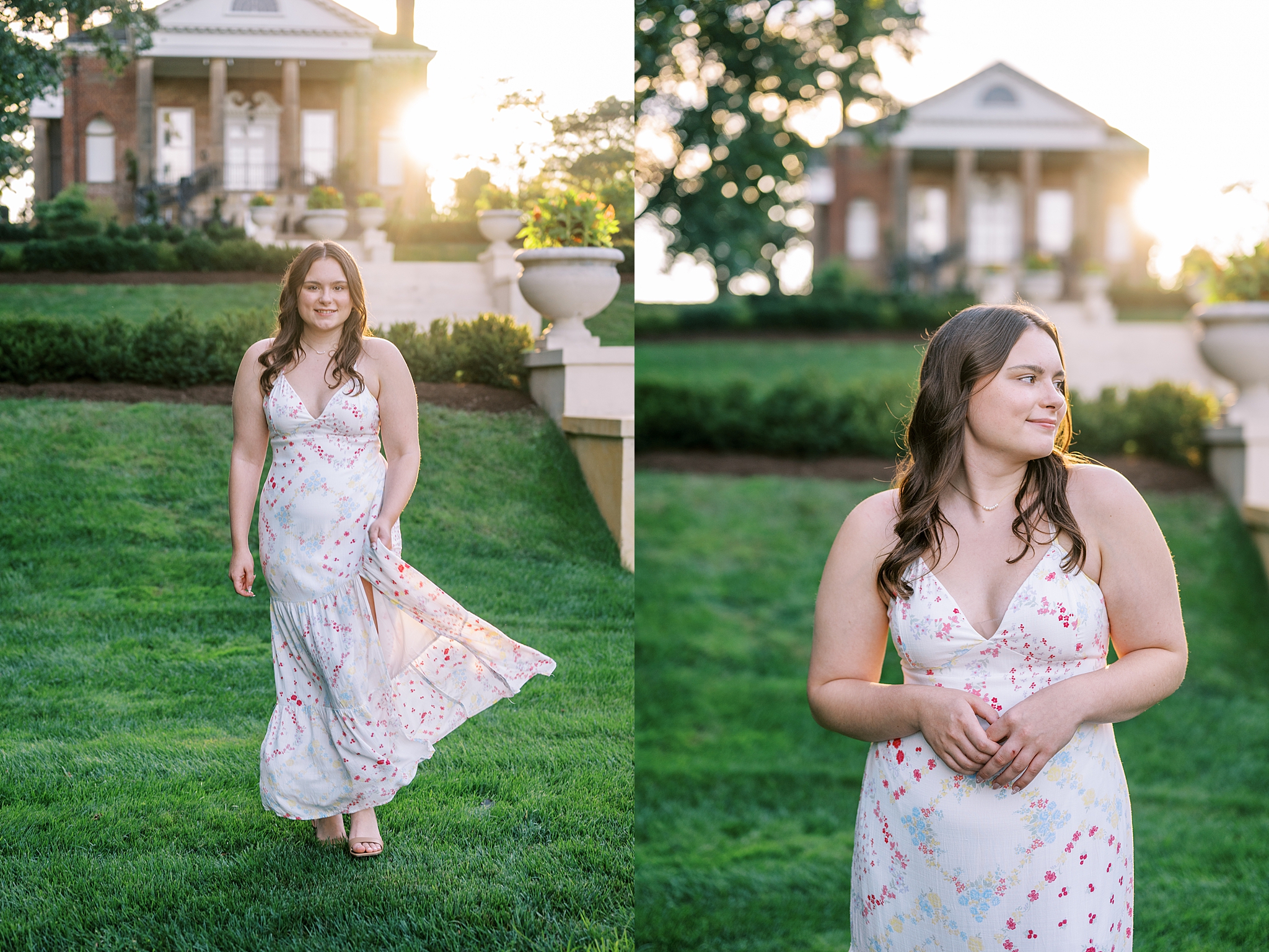 Senior photos at Cantigny Park in Wheaton, Illinois. Summer & fall senior portrait locations in the west suburbs – Kim Ritchie is a Chicago senior photographer serving the west suburbs.