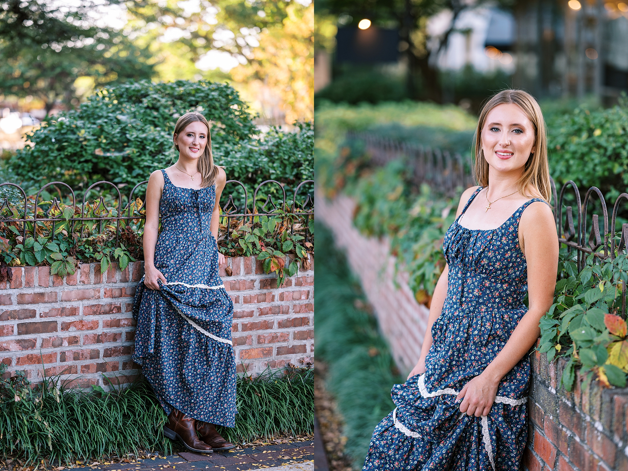 Senior photos in Downtown Geneva. Summer & fall senior portrait locations in the west suburbs – Kim Ritchie is a Chicago senior photographer serving the west suburbs.