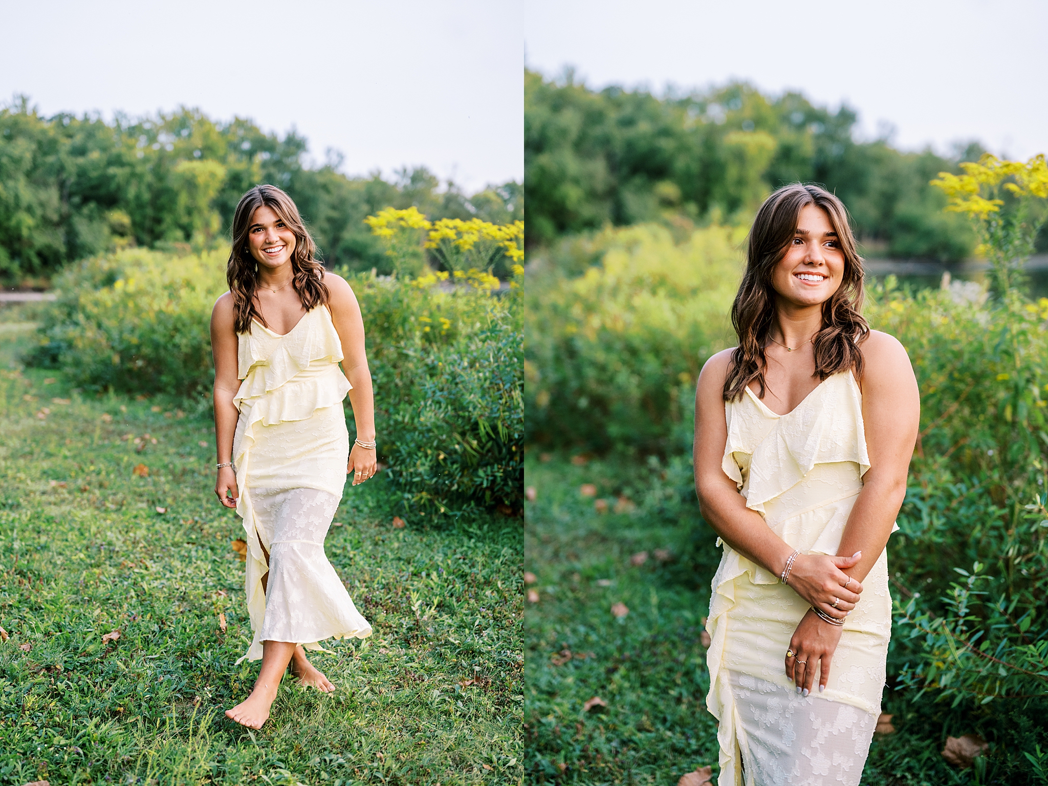 Senior photos at Fabyan Forest Preserve in Geneva. Summer & fall senior portrait locations in the west suburbs – Kim Ritchie is a Chicago senior photographer serving the west suburbs.