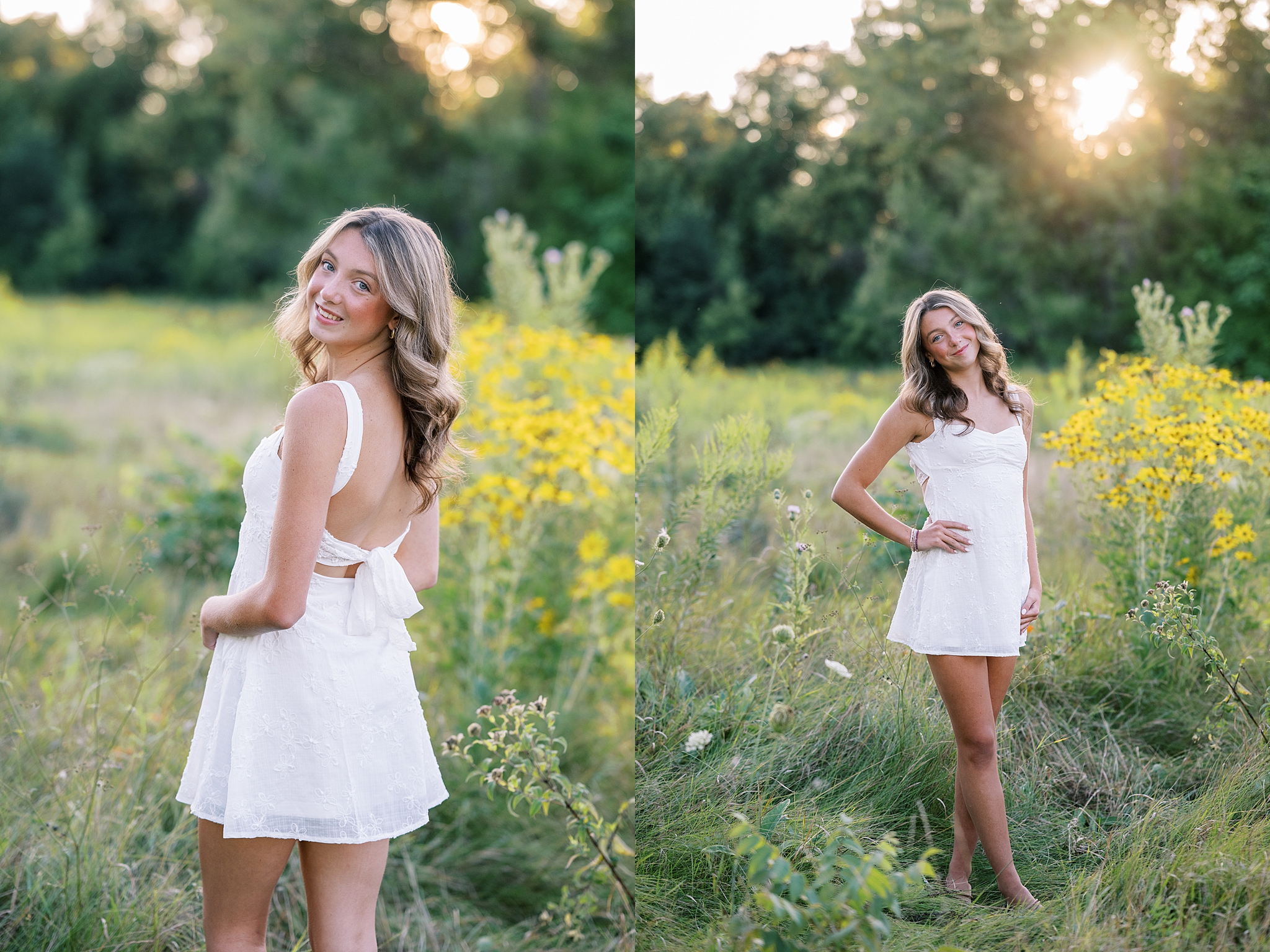 Senior photos at LeRoy Oaks in St. Charles, Illinois. Summer & fall senior portrait locations in the west suburbs – Kim Ritchie is a Chicago senior photographer serving the west suburbs.