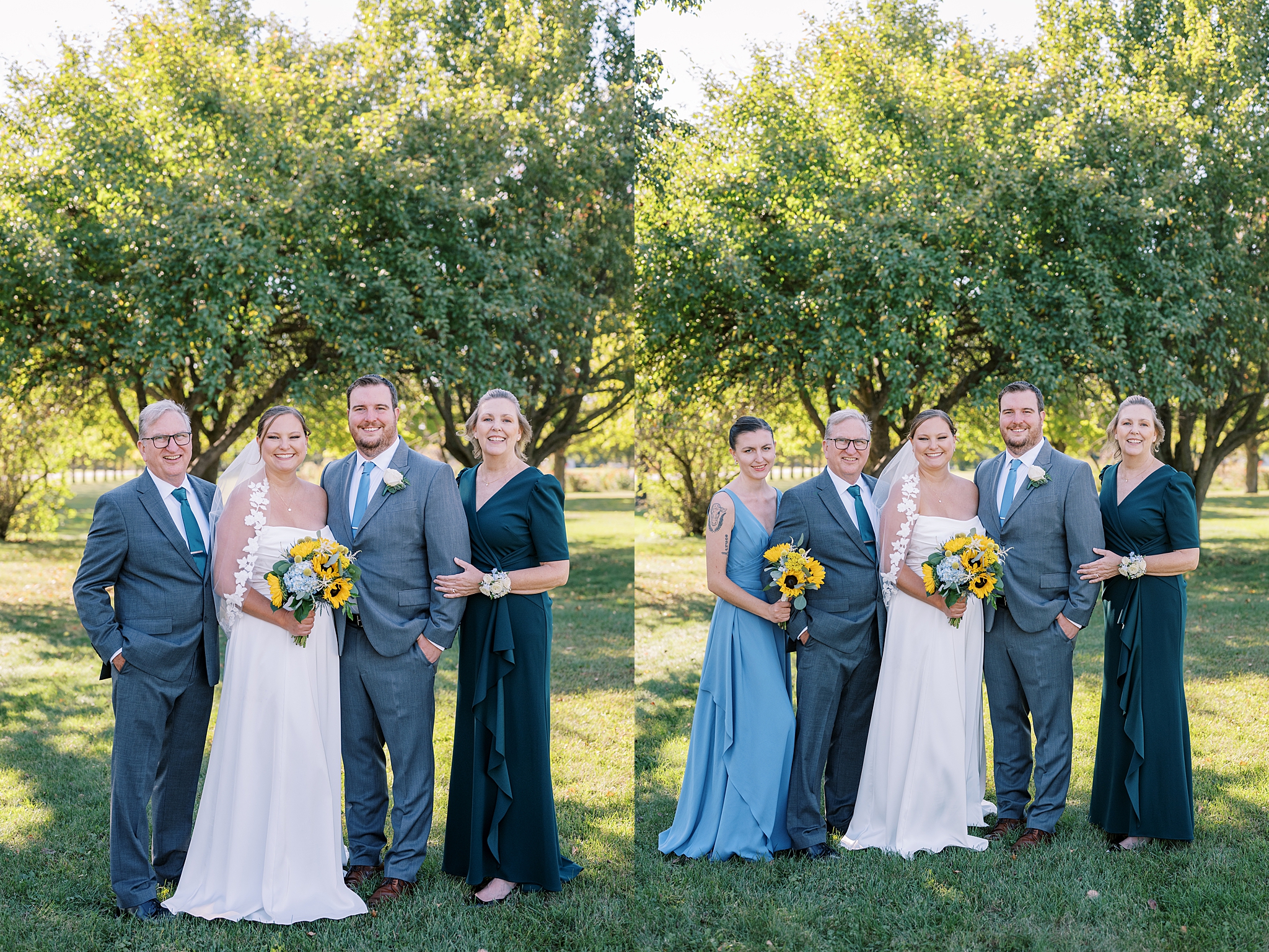 Fall wedding photos at Rosewood Farm in Sugar Grove, Illinois with Chicago wedding photographer Kim Ritchie Photography.