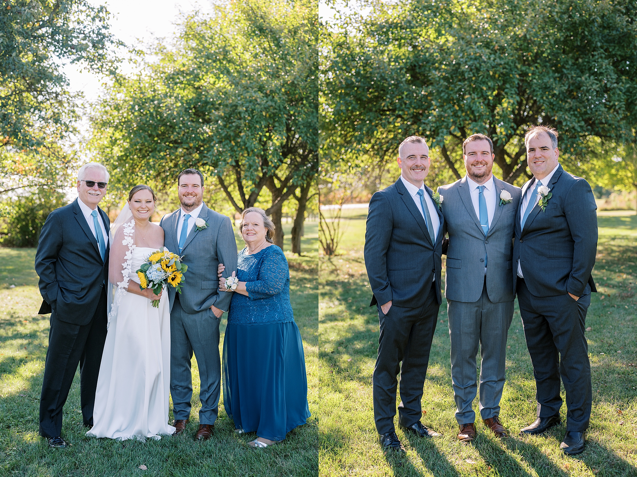 Fall wedding photos at Rosewood Farm in Sugar Grove, Illinois with Chicago wedding photographer Kim Ritchie Photography.