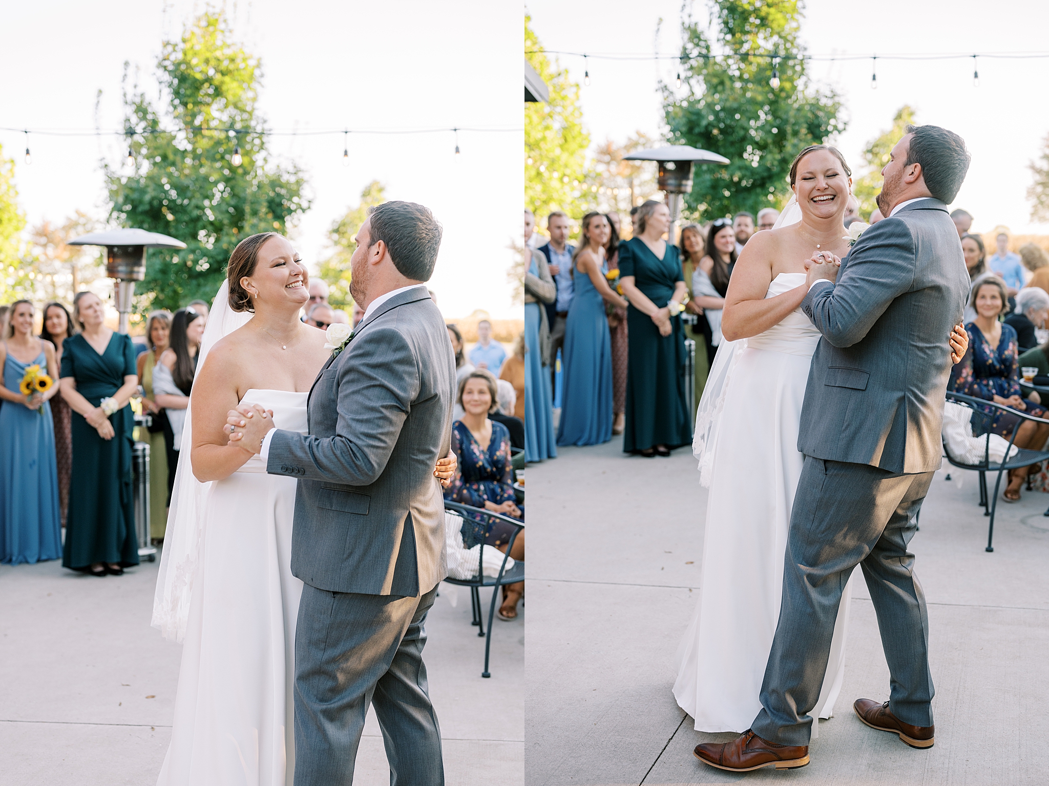 Fall wedding photos at Rosewood Farm in Sugar Grove, Illinois with Chicago wedding photographer Kim Ritchie Photography.
