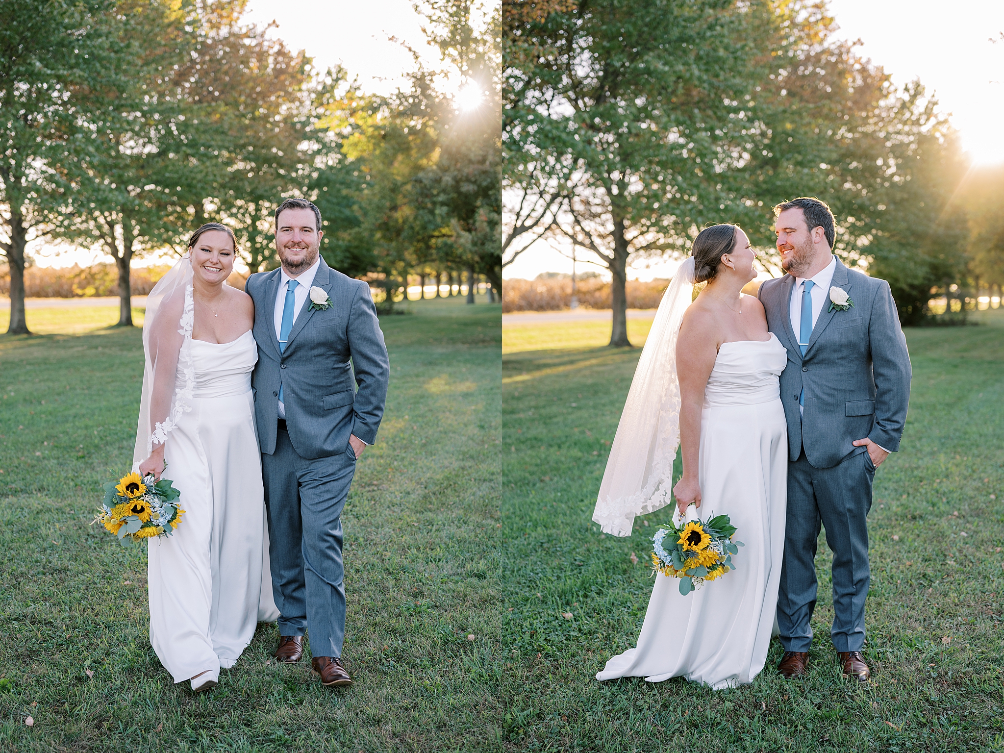 Fall wedding photos at Rosewood Farm in Sugar Grove, Illinois with Chicago wedding photographer Kim Ritchie Photography.
