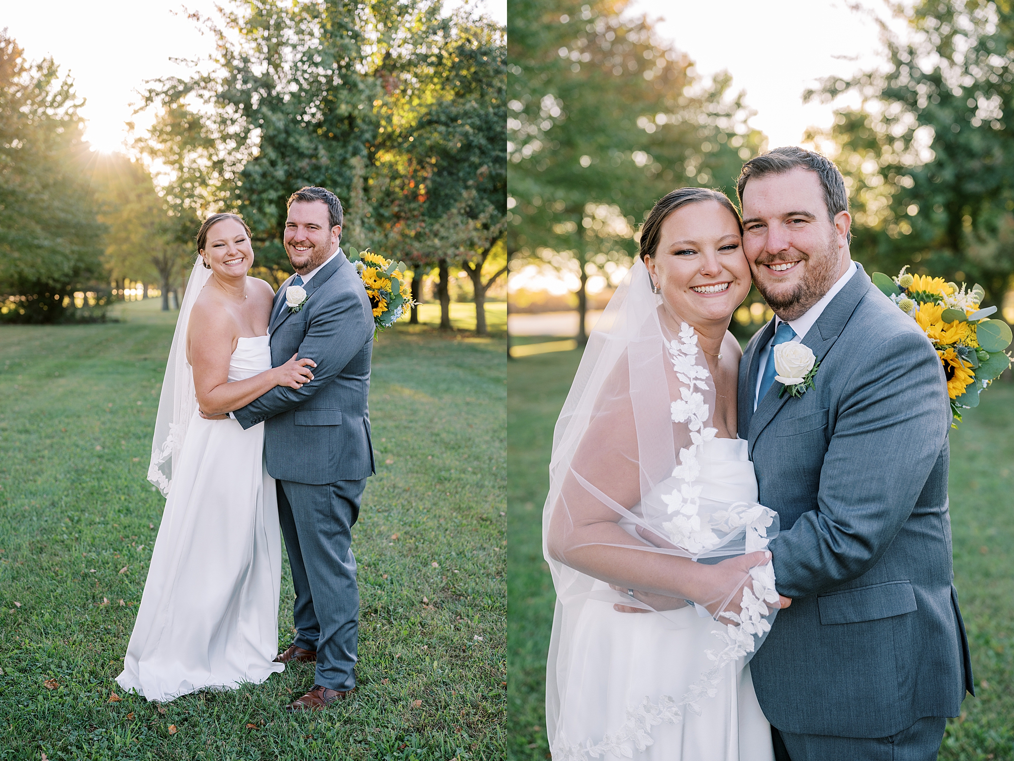 Fall wedding photos at Rosewood Farm in Sugar Grove, Illinois with Chicago wedding photographer Kim Ritchie Photography.