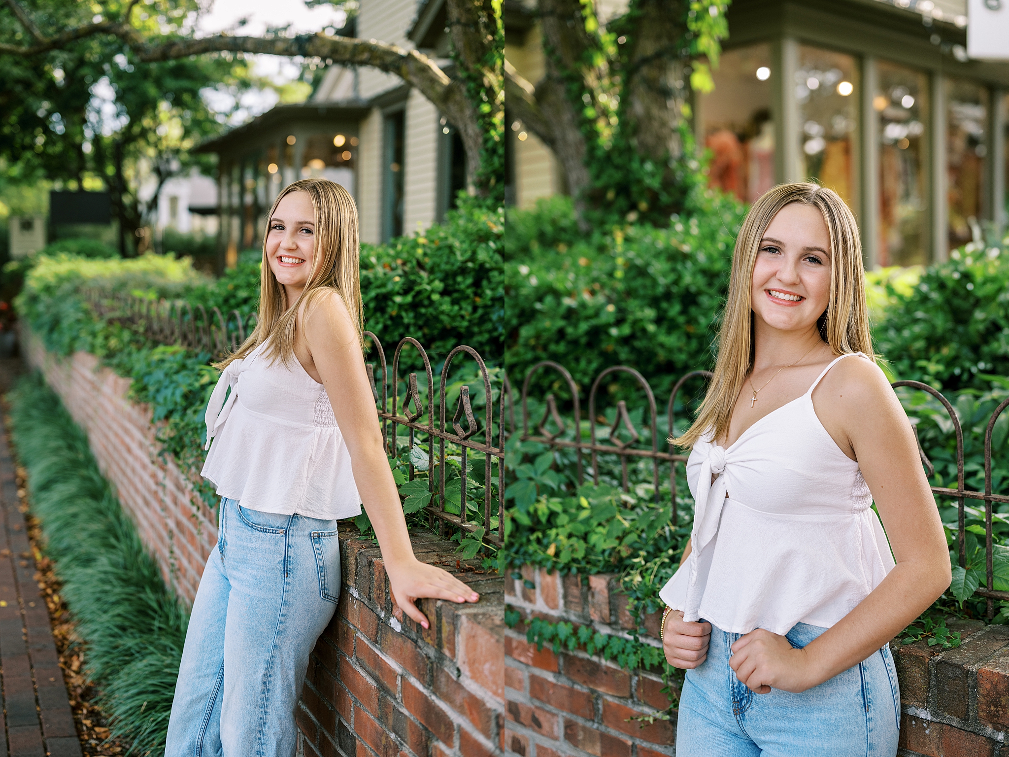 Inspiration for senior portraits in and around Geneva, Illinois with Chicago suburbs senior photographer Kim Ritchie Photography.