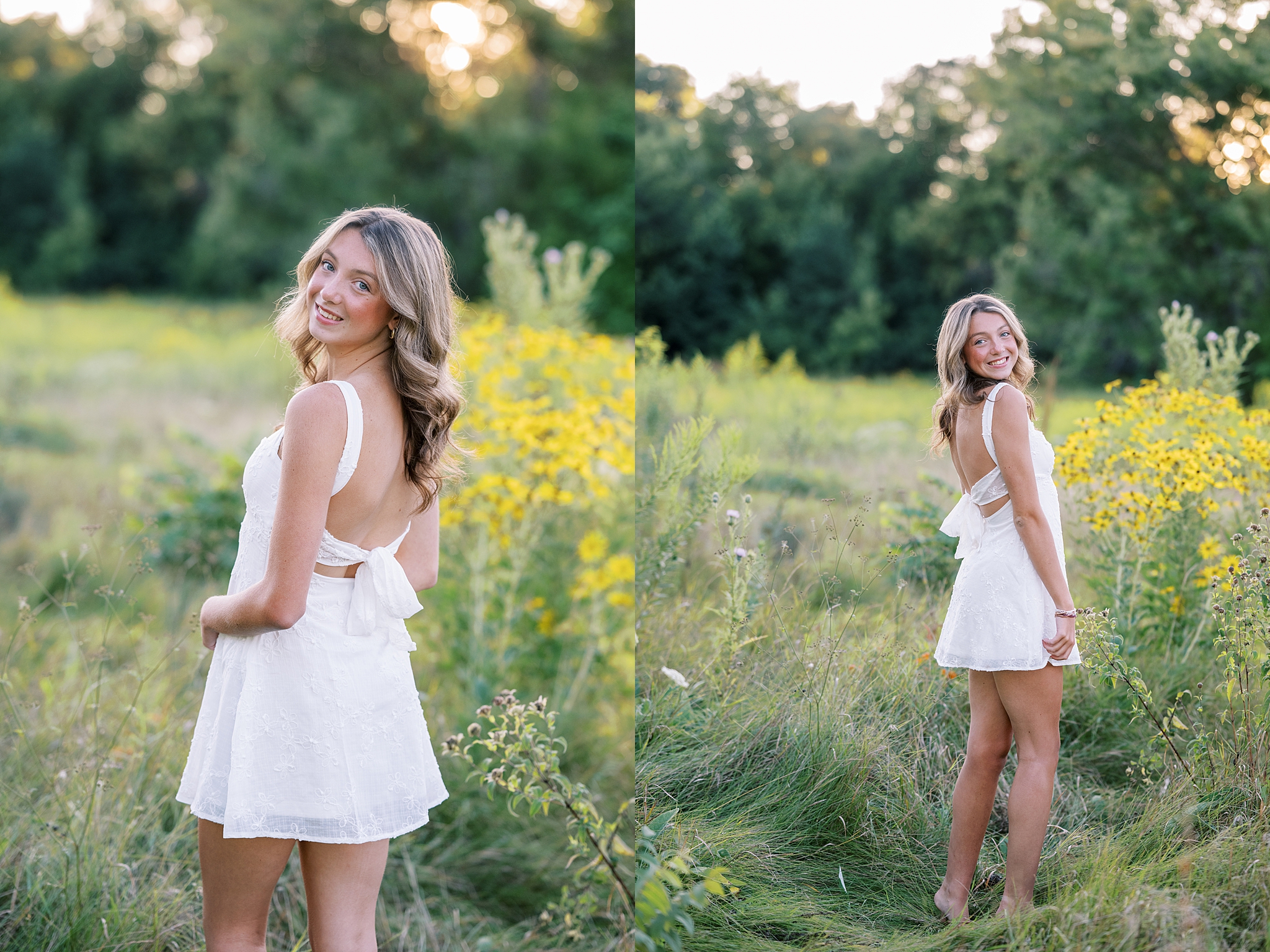 Fall senior portraits in Downtown Geneva and LeRoy Oakes Forest Preserve in St. Charles, Illinois with Kim Ritchie Photography.