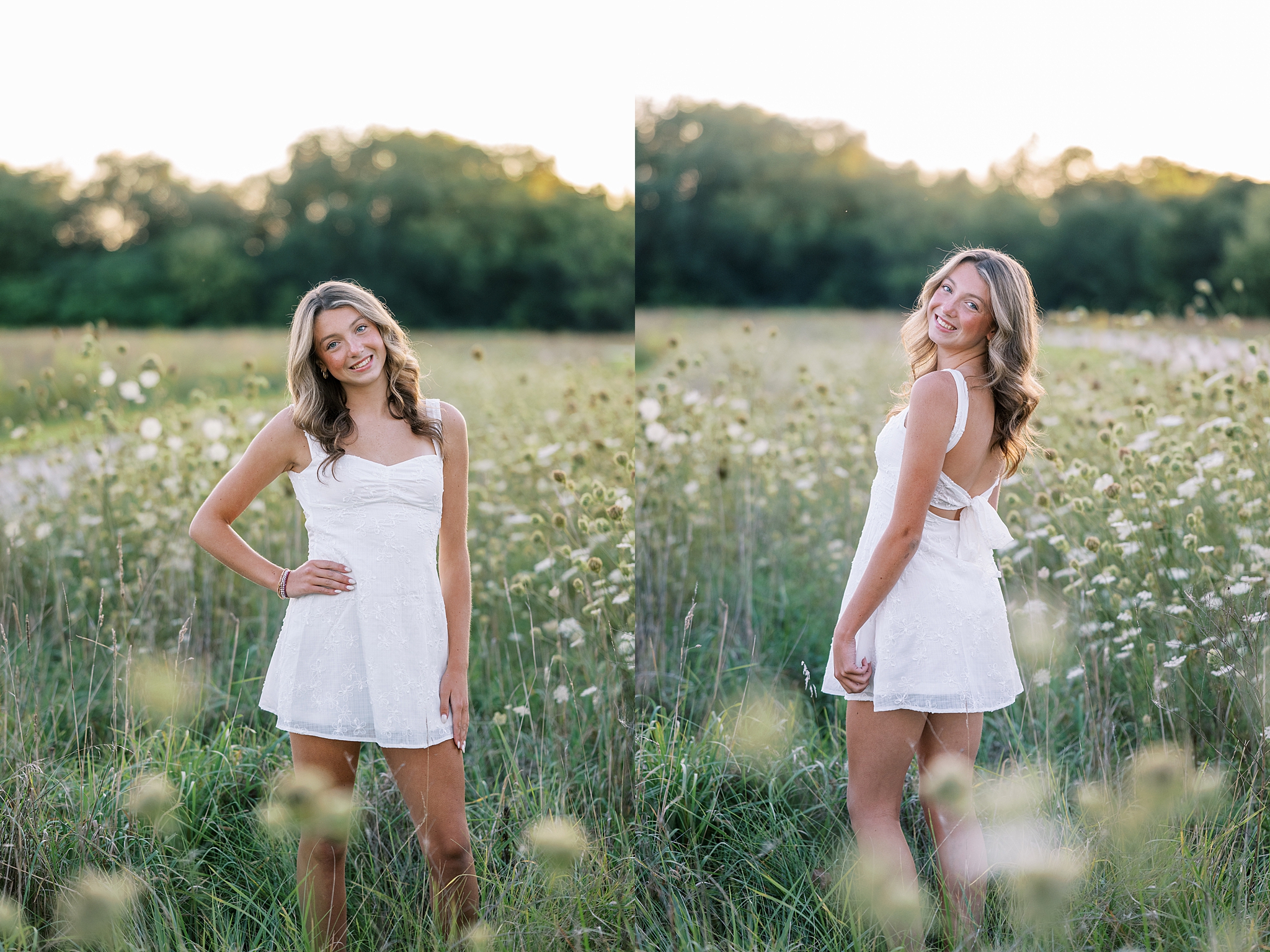 Fall senior portraits in Downtown Geneva and LeRoy Oakes Forest Preserve in St. Charles, Illinois with Kim Ritchie Photography.