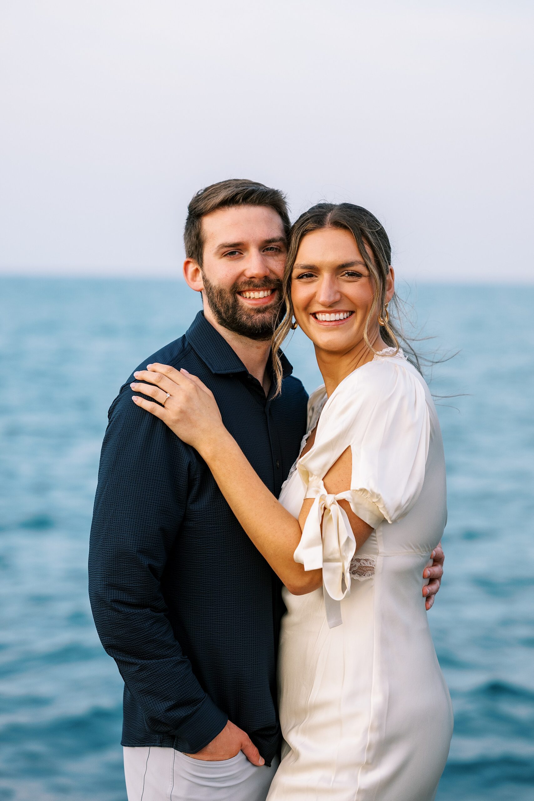 Summer Lincoln Park Chicago engagement photos in Chicago, Illinois with Chicago wedding and portrait photographer Kim Ritchie Photography.