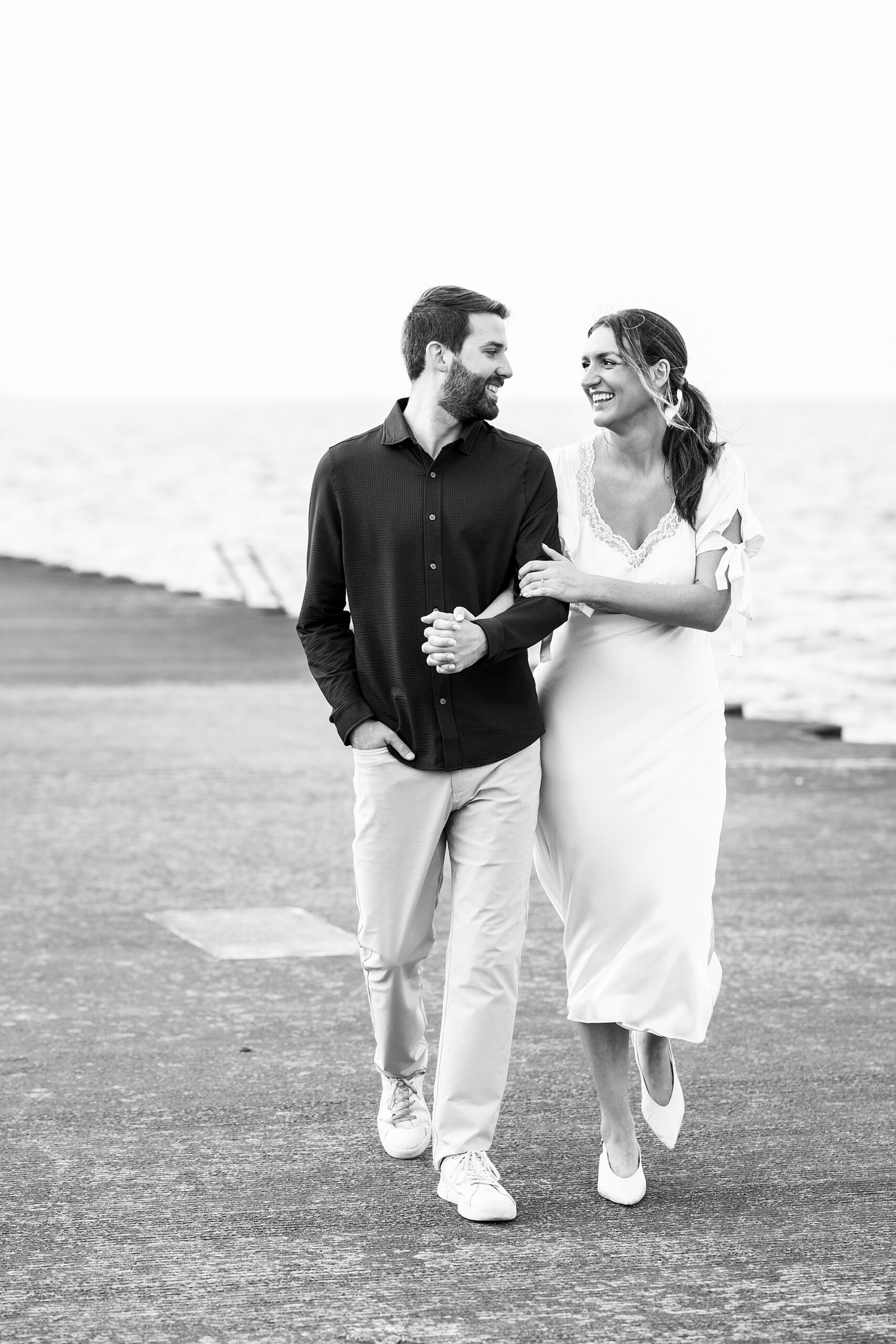 Summer Lincoln Park Chicago engagement photos in Chicago, Illinois with Chicago wedding and portrait photographer Kim Ritchie Photography.