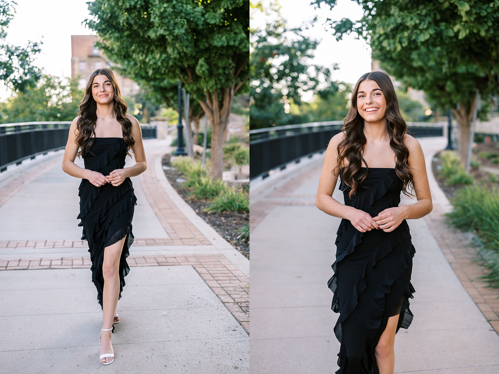 Late summer senior portraits in Downtown Aurora, Illinois with Chicago suburbs senior photographer Kim Ritchie Photography.