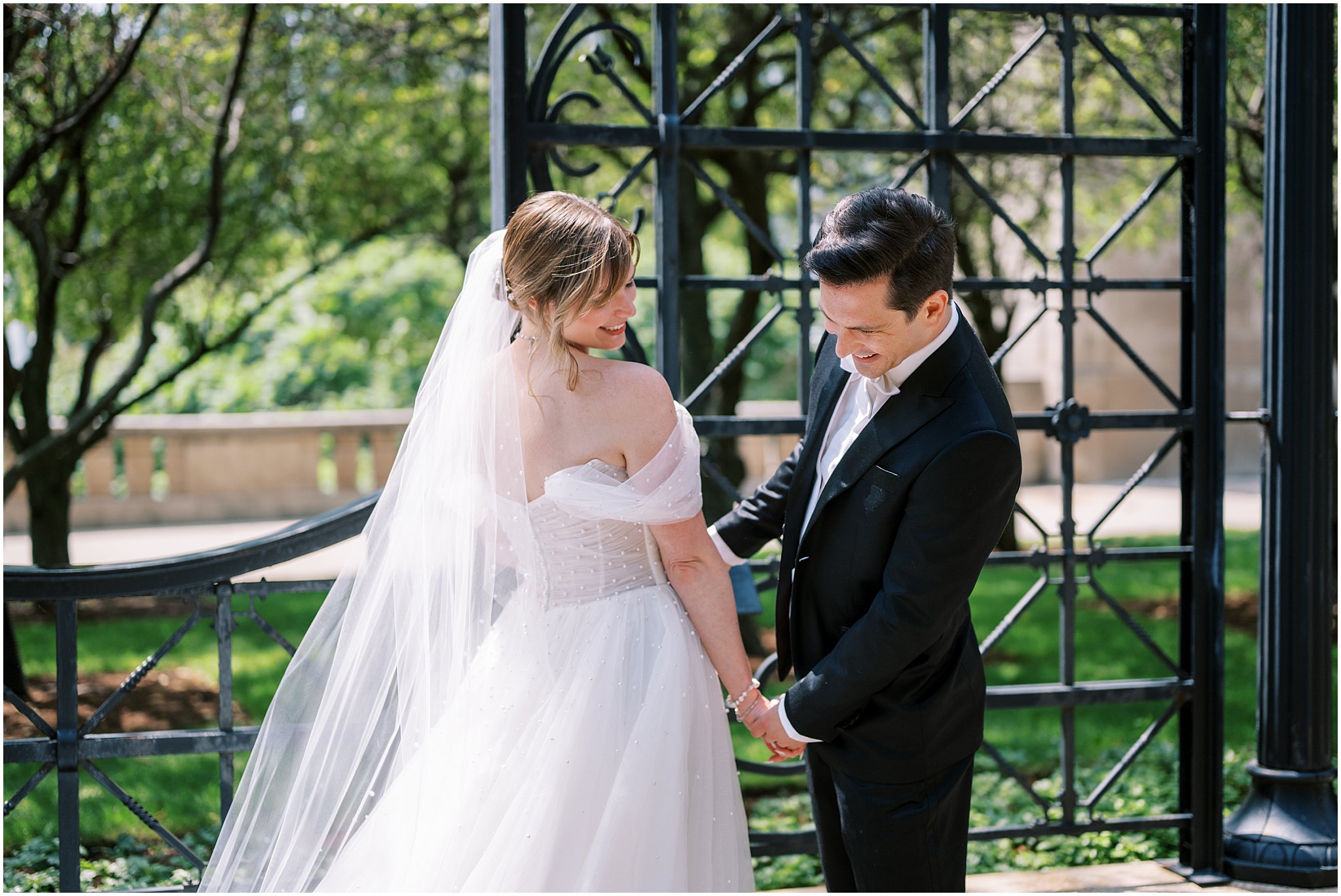 Katelyn & Eric’s early summer Adler Planetarium wedding in Chicago featured skyline views, golden hour glow, colorful details, and a joyful celebration.