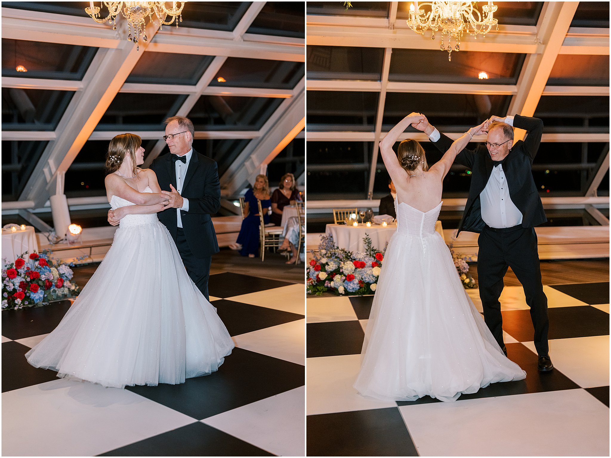 Katelyn & Eric’s early summer Adler Planetarium wedding in Chicago featured skyline views, golden hour glow, colorful details, and a joyful celebration.