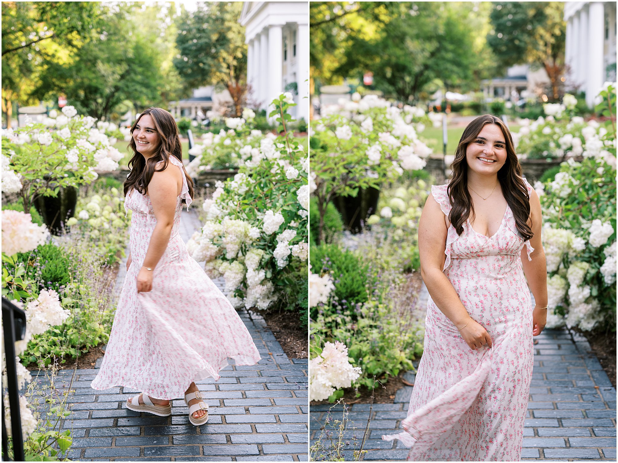Explore these Geneva, Illinois senior photos with charming downtown locations and golden-hour light photographed by Kim Ritchie Photography.