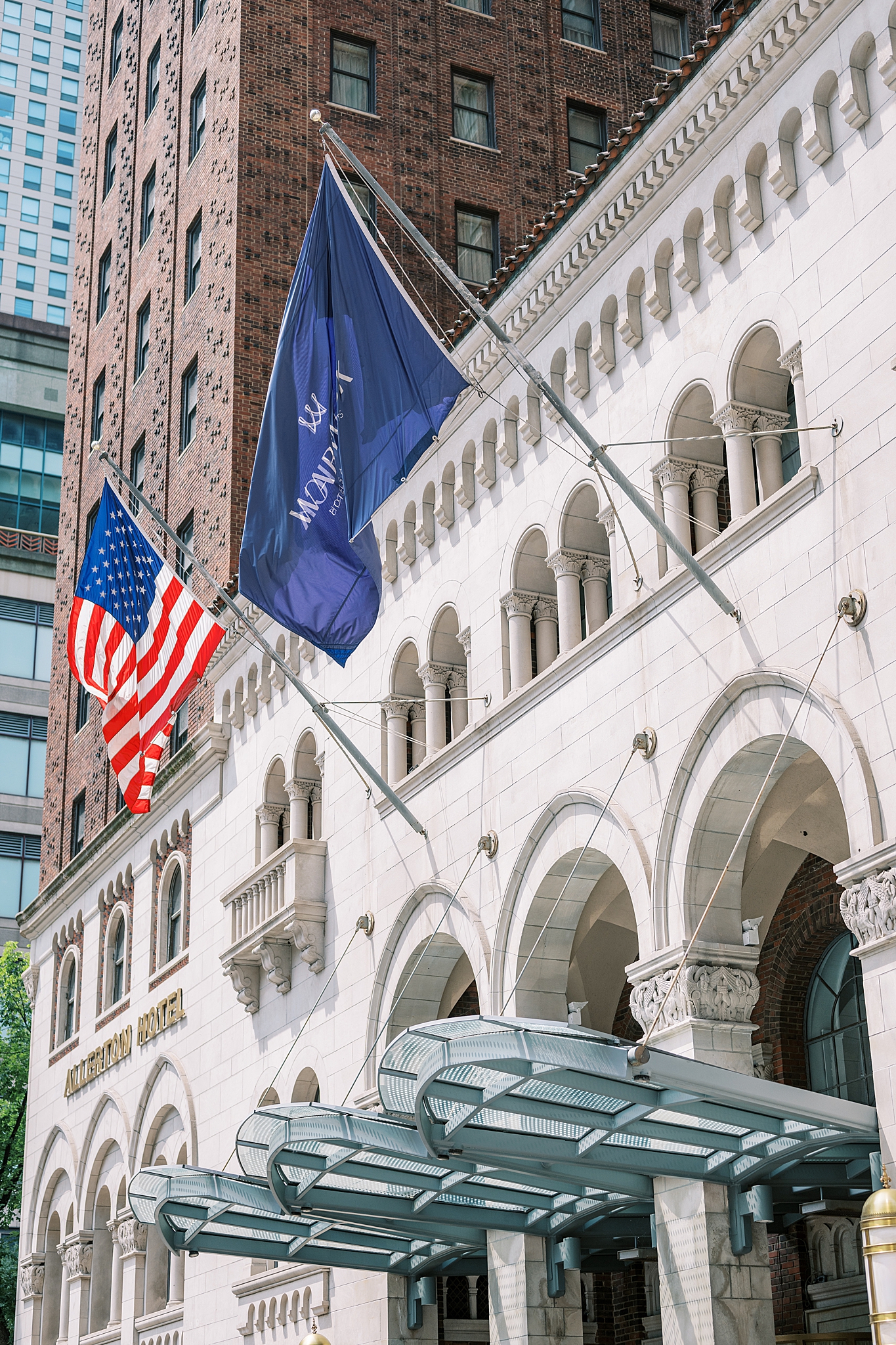 Summer Warwick Allerton Chicago wedding day with Chicago wedding and portrait photographer Kim Ritchie Photography.