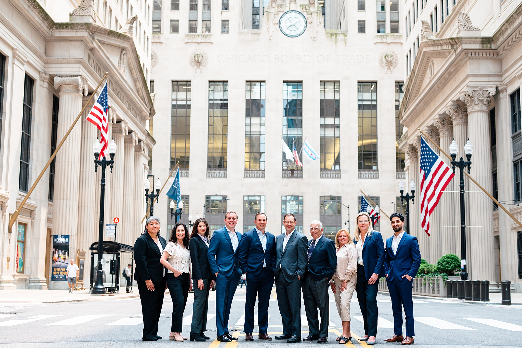Financial services headshots and team photos at The Rookery with Chicago wedding and portrait photographer Kim Ritchie Photography.