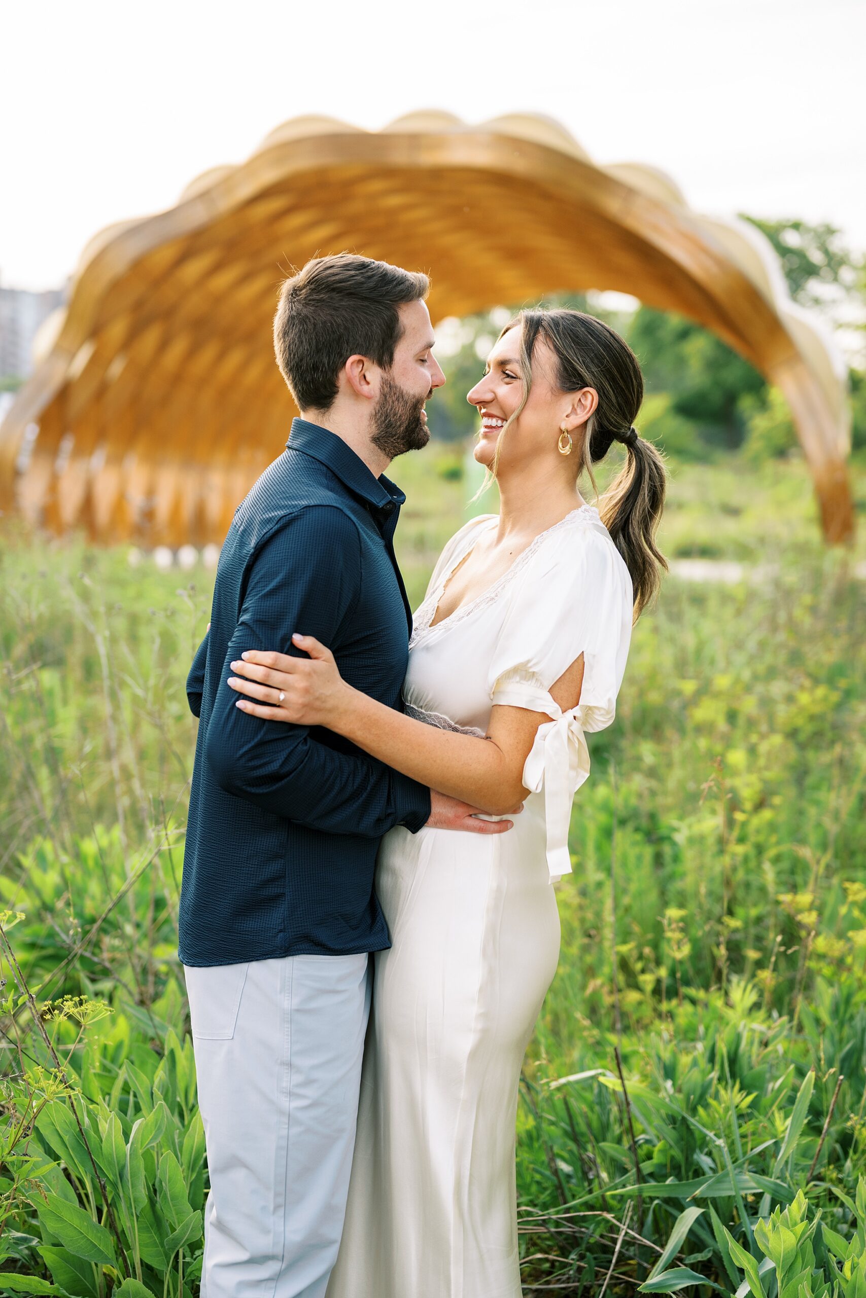 Summer Lincoln Park Chicago engagement photos in Chicago, Illinois with Chicago wedding and portrait photographer Kim Ritchie Photography.